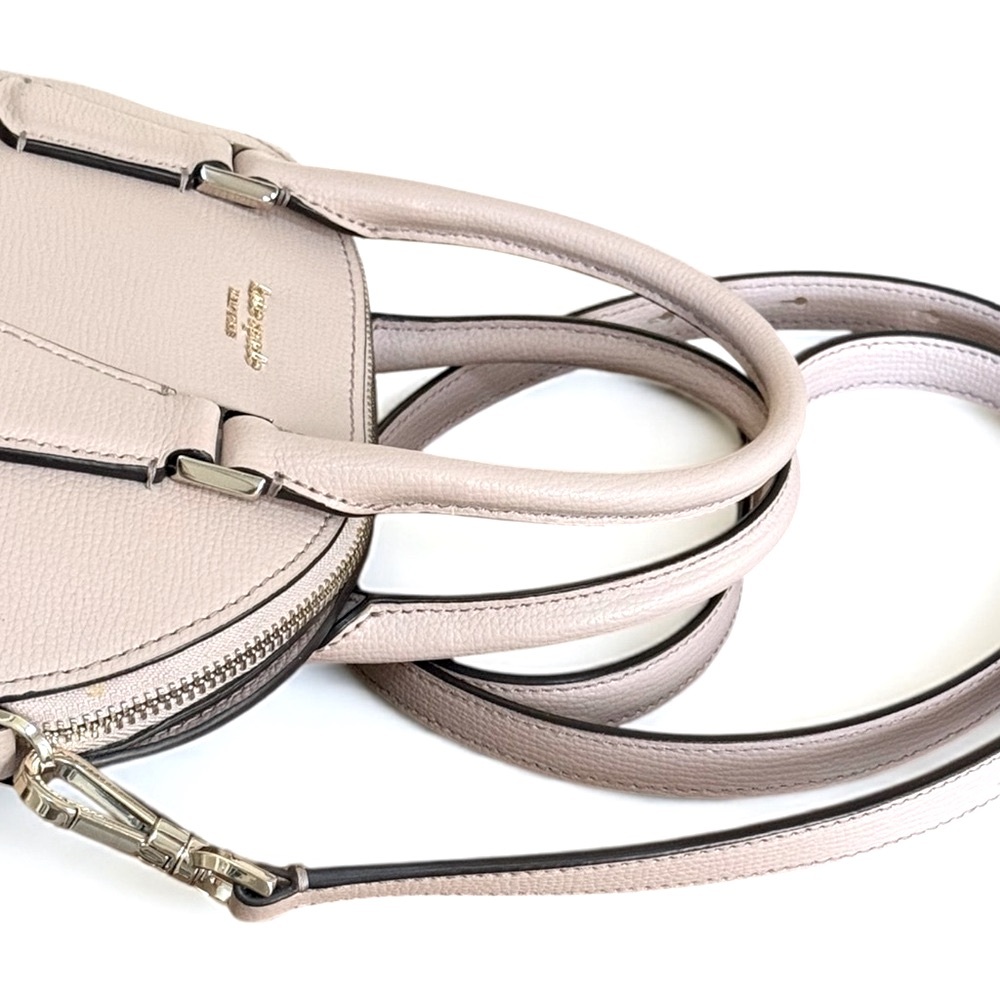 Authentic Kate Spade Soft Pink Leather Satchel Crossbody Handbag - Picture 11 of 16